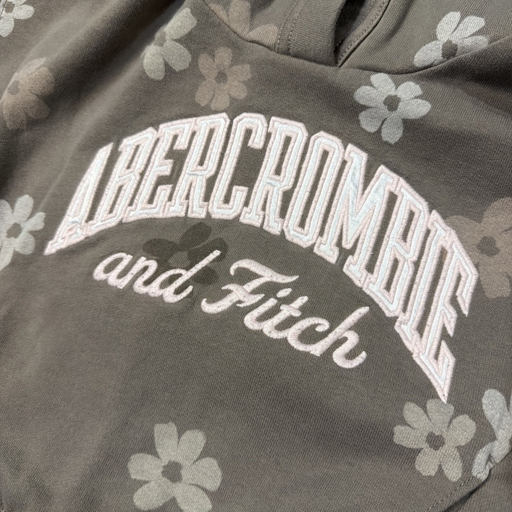 Abercrombie Fitch Hoodie Girls Size 5/6 Brown - Picture 4 of 8
